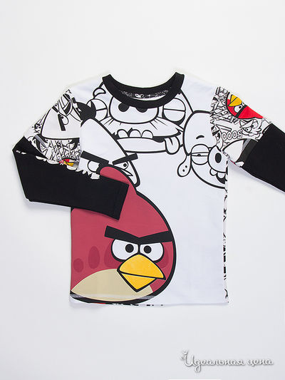 Джемпер Angry Birds, цвет белый, черный, красный