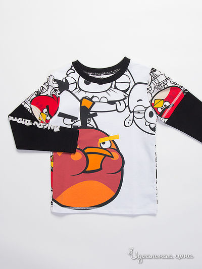 Джемпер Angry Birds, цвет белый, черный, красный