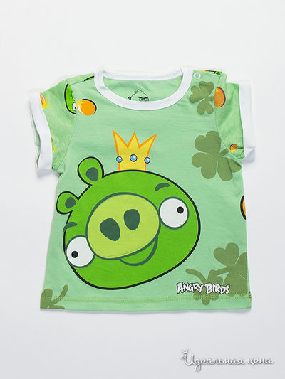 Футболка Angry Birds, цвет Зеленый