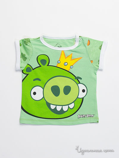 Футболка Angry Birds, цвет Зеленый