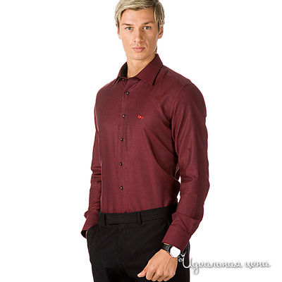 Сорочка poggino, цвет цвет бордовый