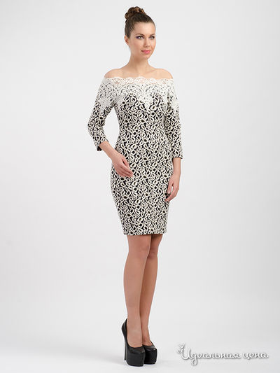 Платье Ultimod, цвет белый, черный