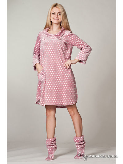 Туника Дюма, цвет Горошек на сухой розе