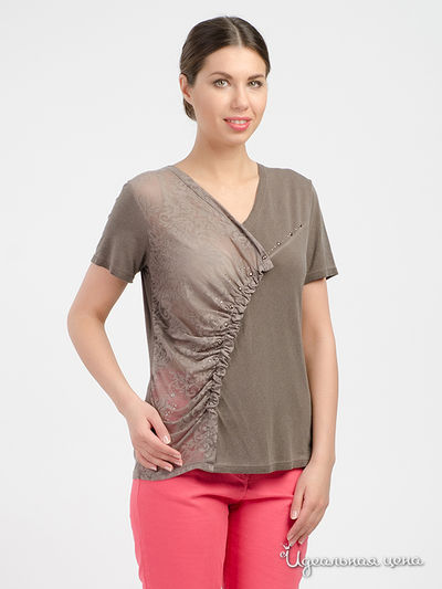 Пуловер Evalinka, цвет Хаки