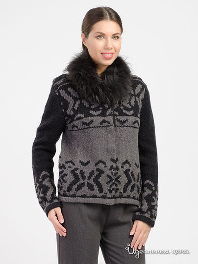 Жакет Luisa Cerano, цвет серый, черный