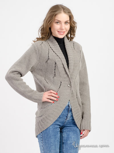 Кардиган Luisa Cerano, цвет серый, бежевый