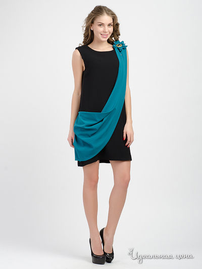 Платье Rinascimento, цвет черный, зеленый