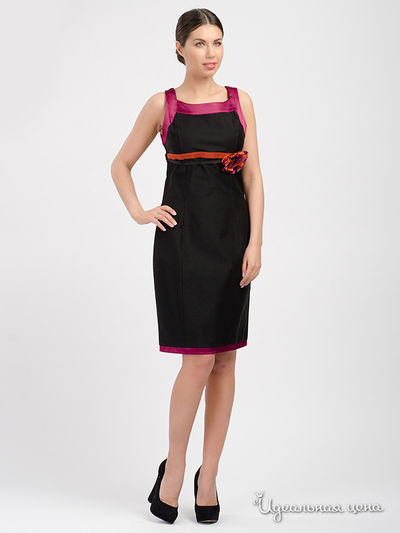 Платье Rinascimento, цвет черный, розовый