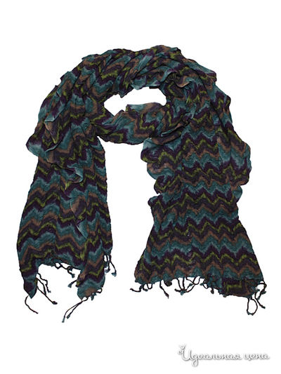 Палантин Passigatti, цвет бирюзовый, фиолетовый