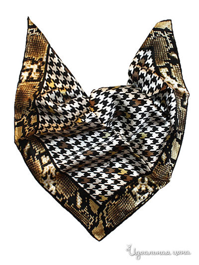 Платок Passigatti, цвет бежевый, белый, черный