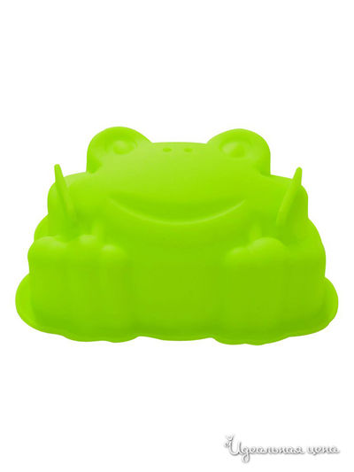 Форма для выпечки "Лягушонок", 9x12x4 см Regent, цвет зелёный