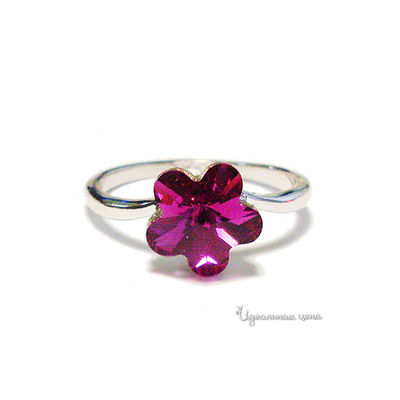 Кольцо Lucky Line, цвет фуксия