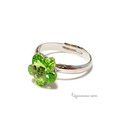 Кольцо Lucky Line, цвет зеленый опал