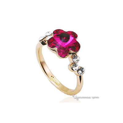 Кольцо Lucky Line, цвет фуксия