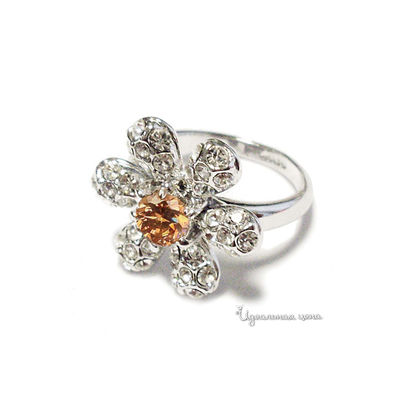 Кольцо Lucky Line, цвет оранжевое