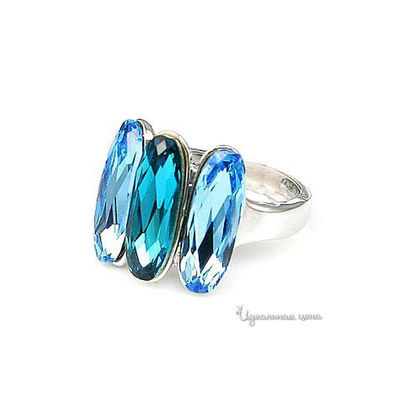 Кольцо Lucky Line, цвет голубой