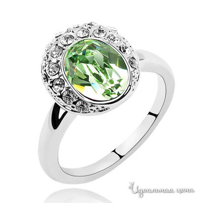 Кольцо Lucky Line, цвет зеленое