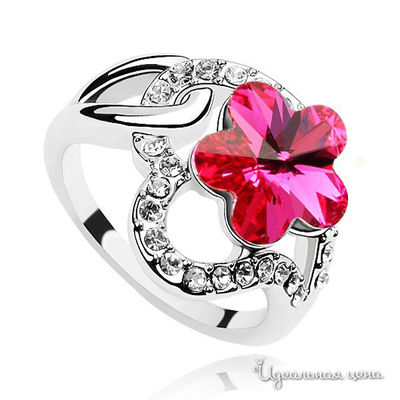 Кольцо Lucky Line, цвет фуксия