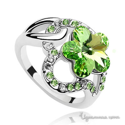 Кольцо Lucky Line, цвет хризолит