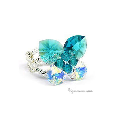 Кольцо Lucky Line, цвет зеленое