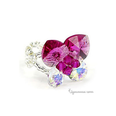 Кольцо Lucky Line, цвет фуксия