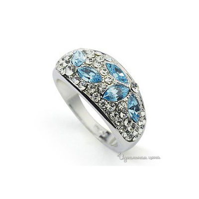 Кольцо Lucky Line, цвет голубое
