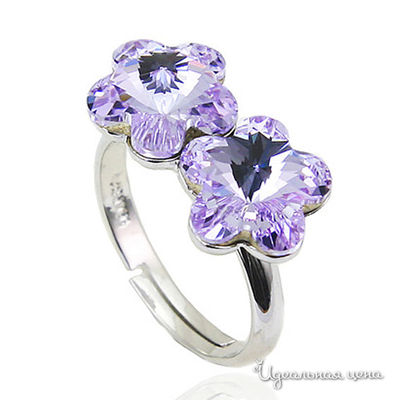 Кольцо Lucky Line, цвет фиолетовый