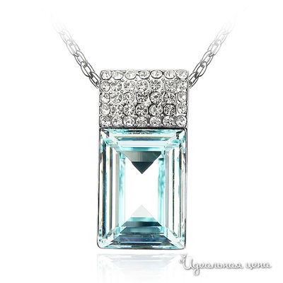 Кулон Lucky Line, цвет аквамарин