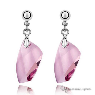 Серьга Lucky Line, цвет светлый аметист