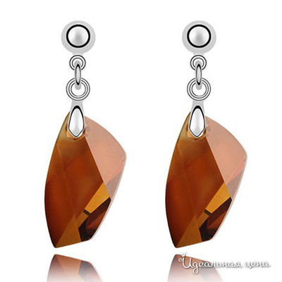 Серьга Lucky Line, цвет топаз