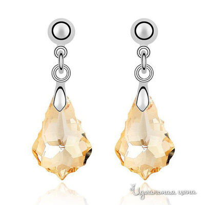 Серьга Lucky Line, цвет светло-желтый