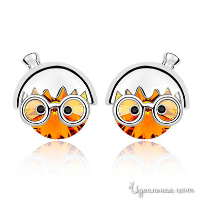 Серьга Lucky Line, цвет топаз