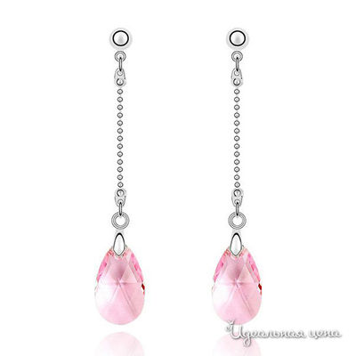 Серьга Lucky Line, цвет светло-розовый