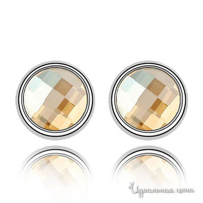 Серьга Lucky Line, цвет светло-желтый