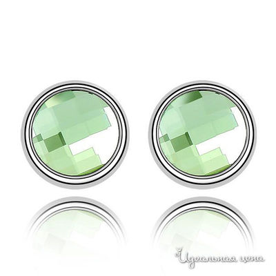 Пусеты Lucky Line, цвет зеленые