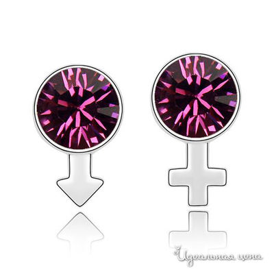 Пусеты Lucky Line, цвет голубые