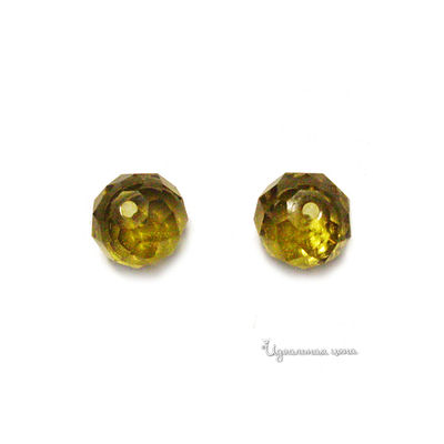 Пусеты Lucky Line, цвет светло-желтый