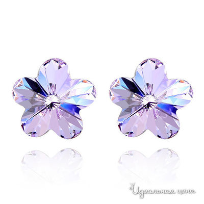 Пусеты Lucky Line, цвет фиолетовые