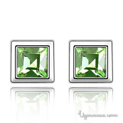 Серьга Lucky Line, цвет хризолит