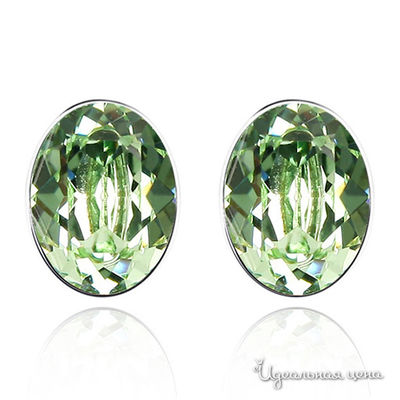 Пусеты Lucky Line, цвет зеленые