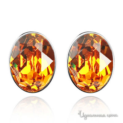 Пусеты Lucky Line, цвет топаз