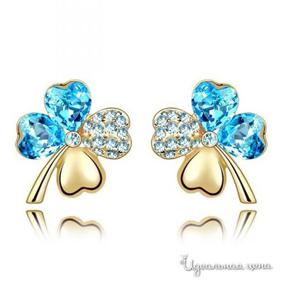 Серьга Lucky Line, цвет светлый сапфир