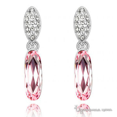 Серьга Lucky Line, цвет светло-розовый