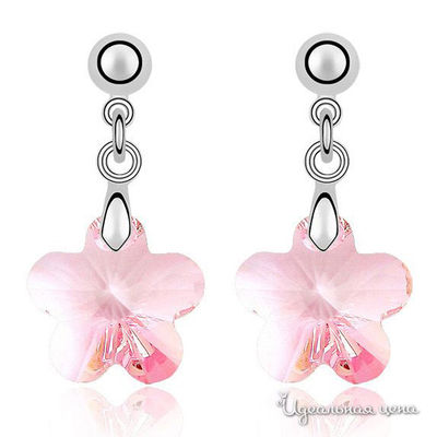 Серьга Lucky Line, цвет светло-розовый