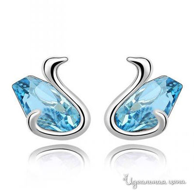 Серьга Lucky Line, цвет светлый сапфир