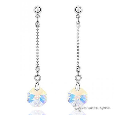 Серьга Lucky Line, цвет северное сияние