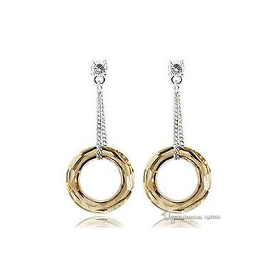 Серьга Lucky Line, цвет светло-желтый