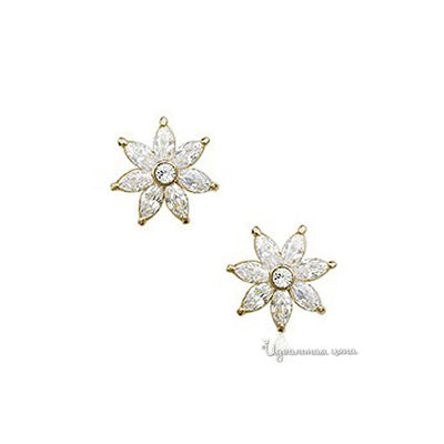 Пусеты Lucky Line, цвет цвет прозрачный