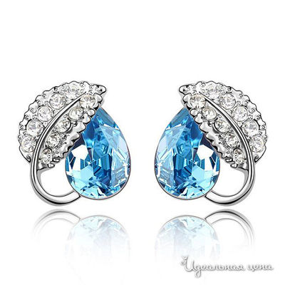 Серьга Lucky Line, цвет сапфир