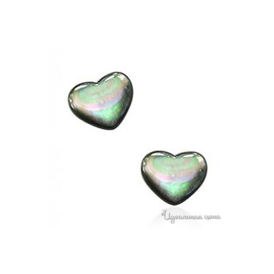 Пусеты Lucky Line, цвет черный перламутр